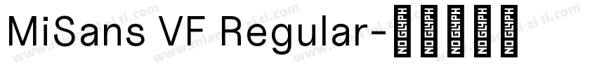 MiSans VF Regular字体转换